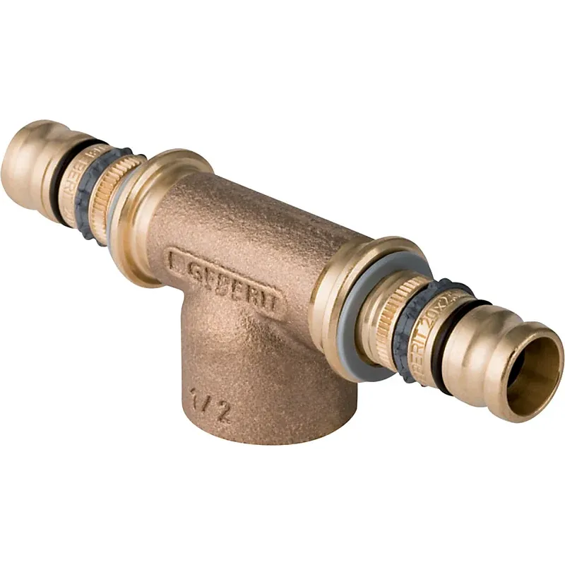 GEBERIT Mepla tee stykke 75 - 1'' - 75 mm med muffe | Begrænset lager